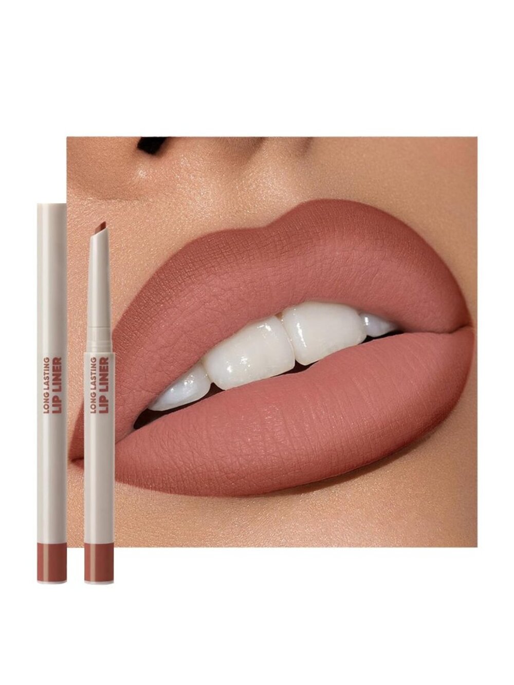 Women G08# Oxblood Red Brown 2-in-1 Sculpting & Filling Long-lasting Lipliner